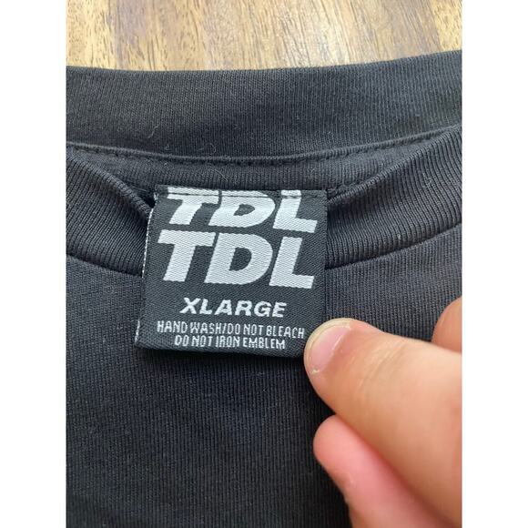 TDL Men's Black Nipsey Bear By The Dirt Label Crew Neck T-Shirt Size XL - Picture 4 of 7
